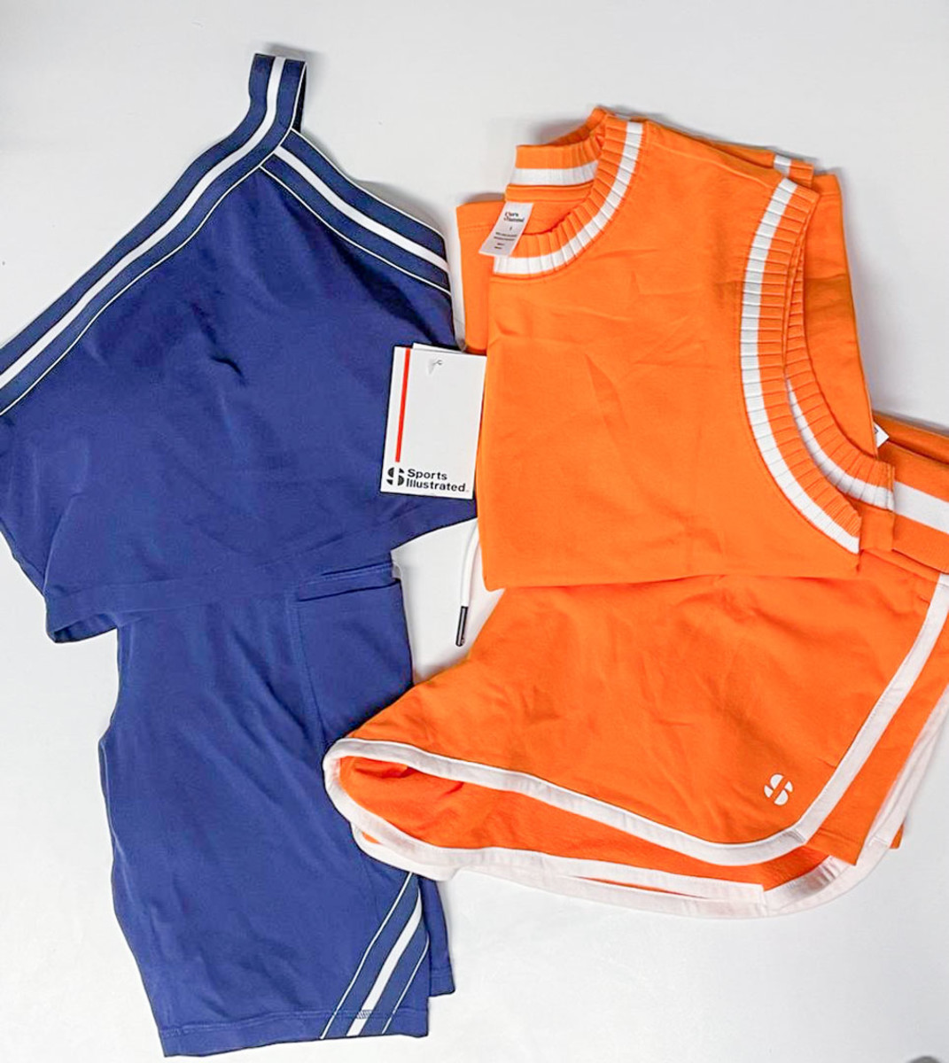 Shop JCPenney x Sports Illustrated clothing: Sports Illustrated Elastic Waist Plus Bike Short ($40), Sports Illustrated Extra Firm Support Sports Bra ($40) & Sports Illustrated Round Neck Sleeveless Tank Top ($23.99) Sports Illustrated Womens Juniors Pull-On Short ($29.99)